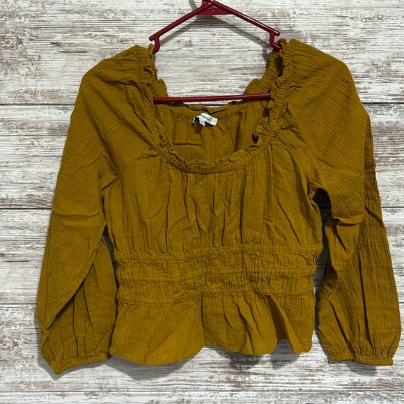 Madewell‎ Sophia Top in Textured Plaid Size M - Picture 2 of 6